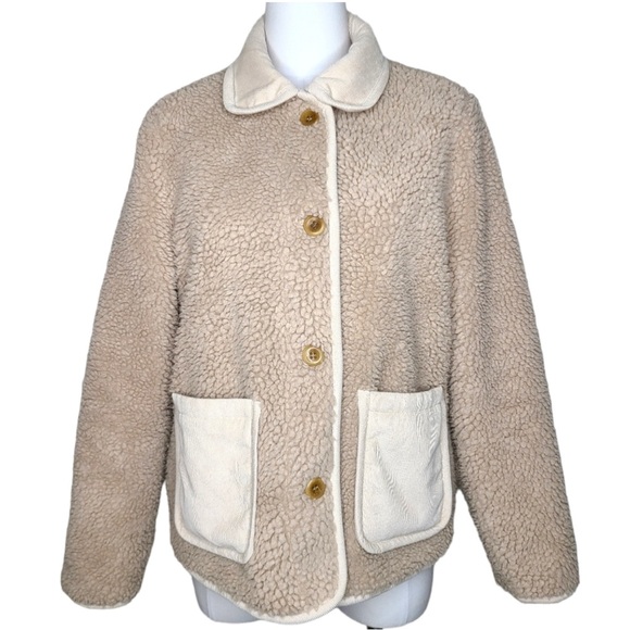 Alex Mill Marley Jacket in Sherpa Natural M - Picture 5 of 16